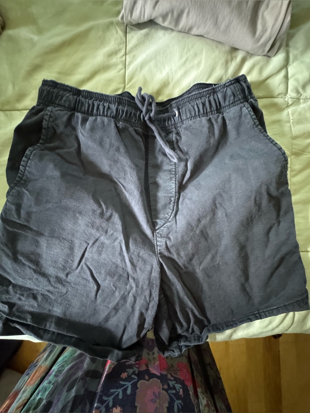 Men's AE Casual Drawstring Shorts - Charcoal Gray